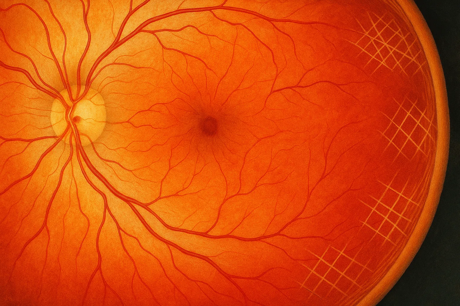 Close-up of an eye with visible redness and irritation.